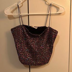 Cropped Top - Great for NYE, Birthdays, or any celebration!
